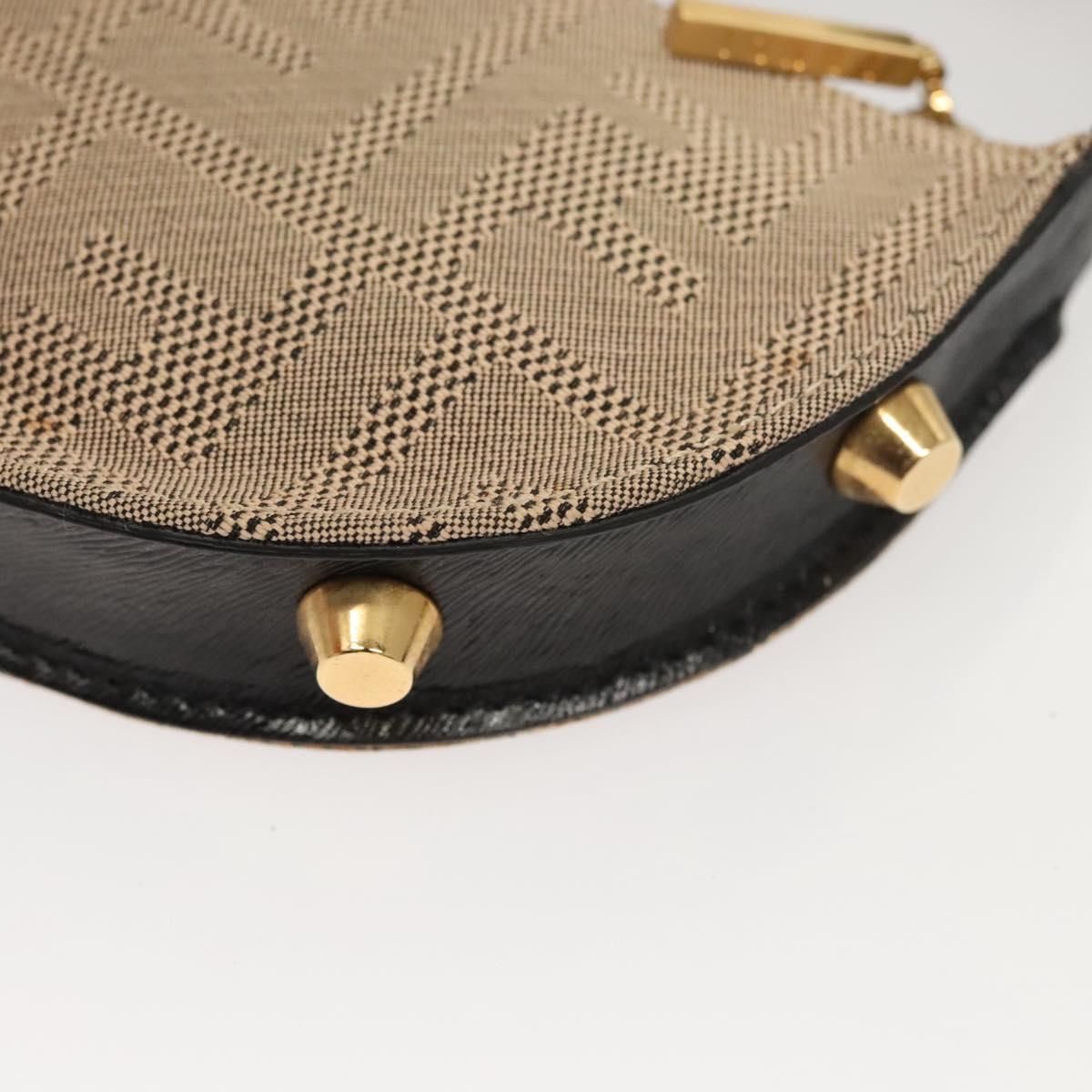 Fendi Zucca Canvas Accessory Pouch Beige Gold Auth