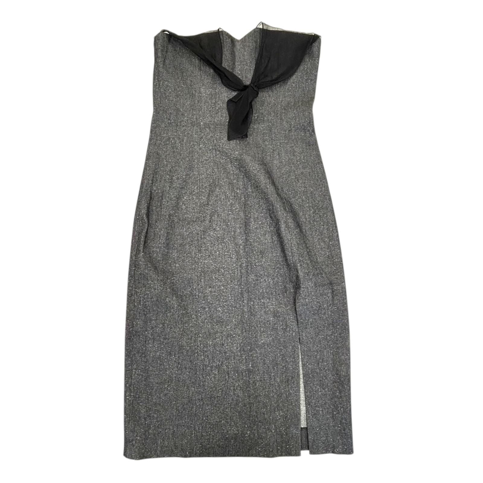 Dior Grey Cotton One Piece Dress 36