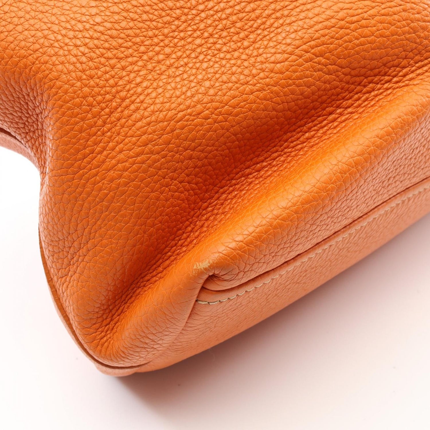 Prada Tote Bag Orange Leather