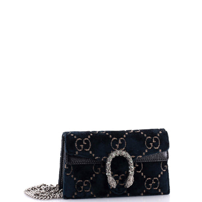 Gucci Dionysus Bag Gg Velvet Super Mini