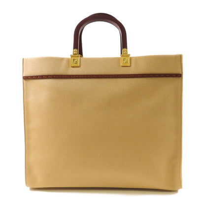Fendi Canvas Sunshine Medium Gold Hand-handed Bag For Shoulders And Backs 2way Shoulder Bag Brown Canvas 8bh 386