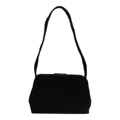 Prada Shoulder Bag Velor Black Auth