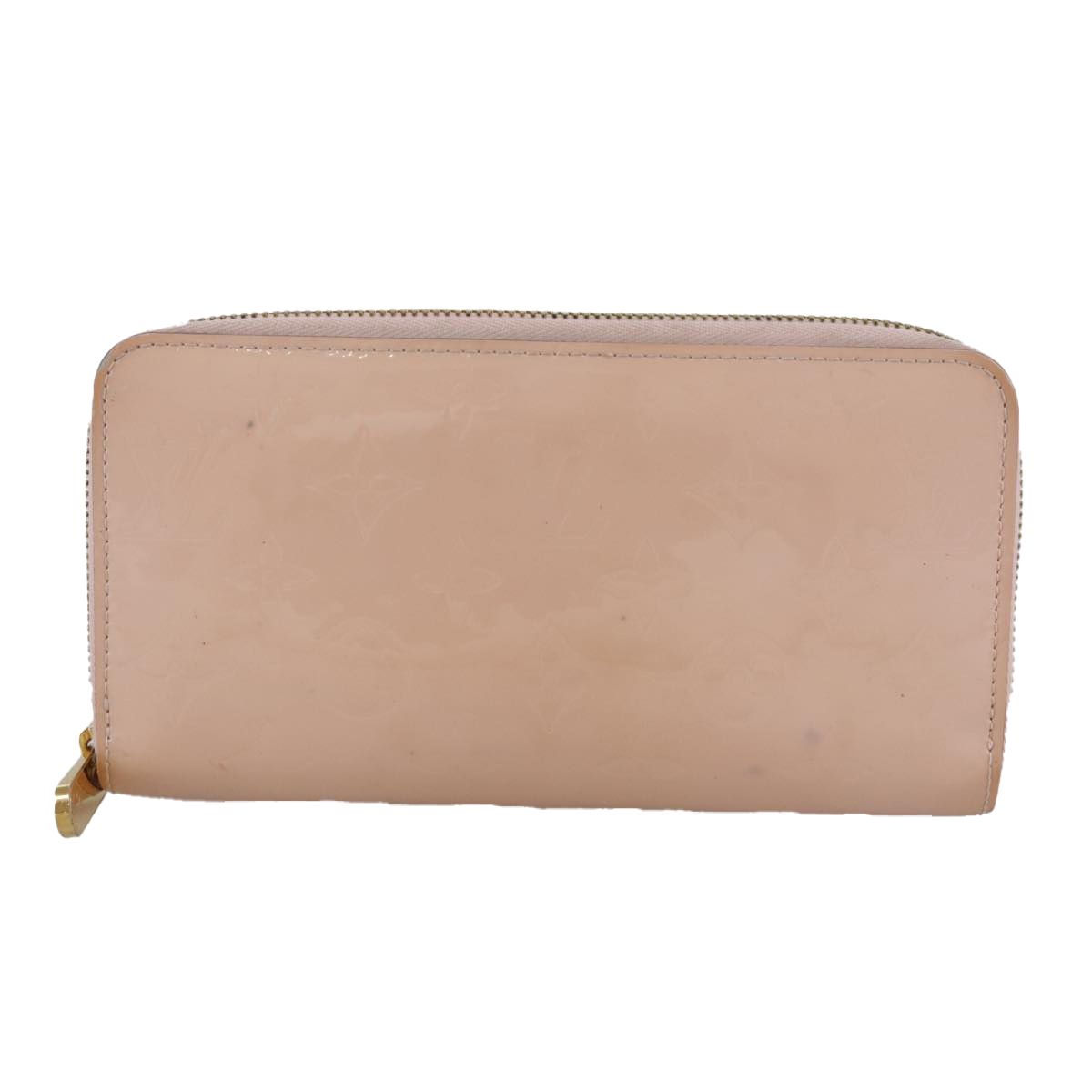 Louis Vuitton Vernis Zippy Wallet Rose Valerine M 93522 Lv Auth