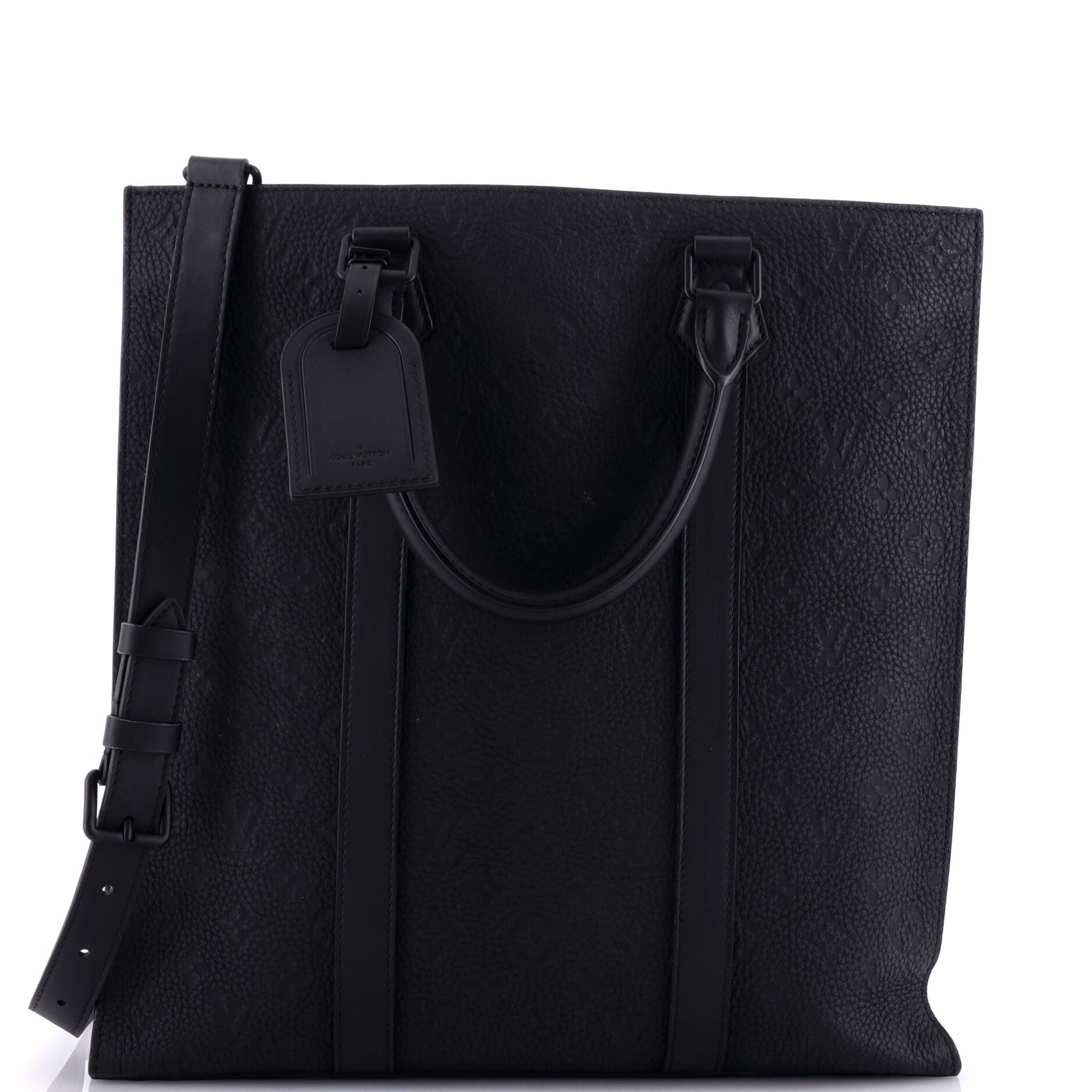Louis Vuitton Sac Plat Nv Bag Monogram Taurillon Leather
