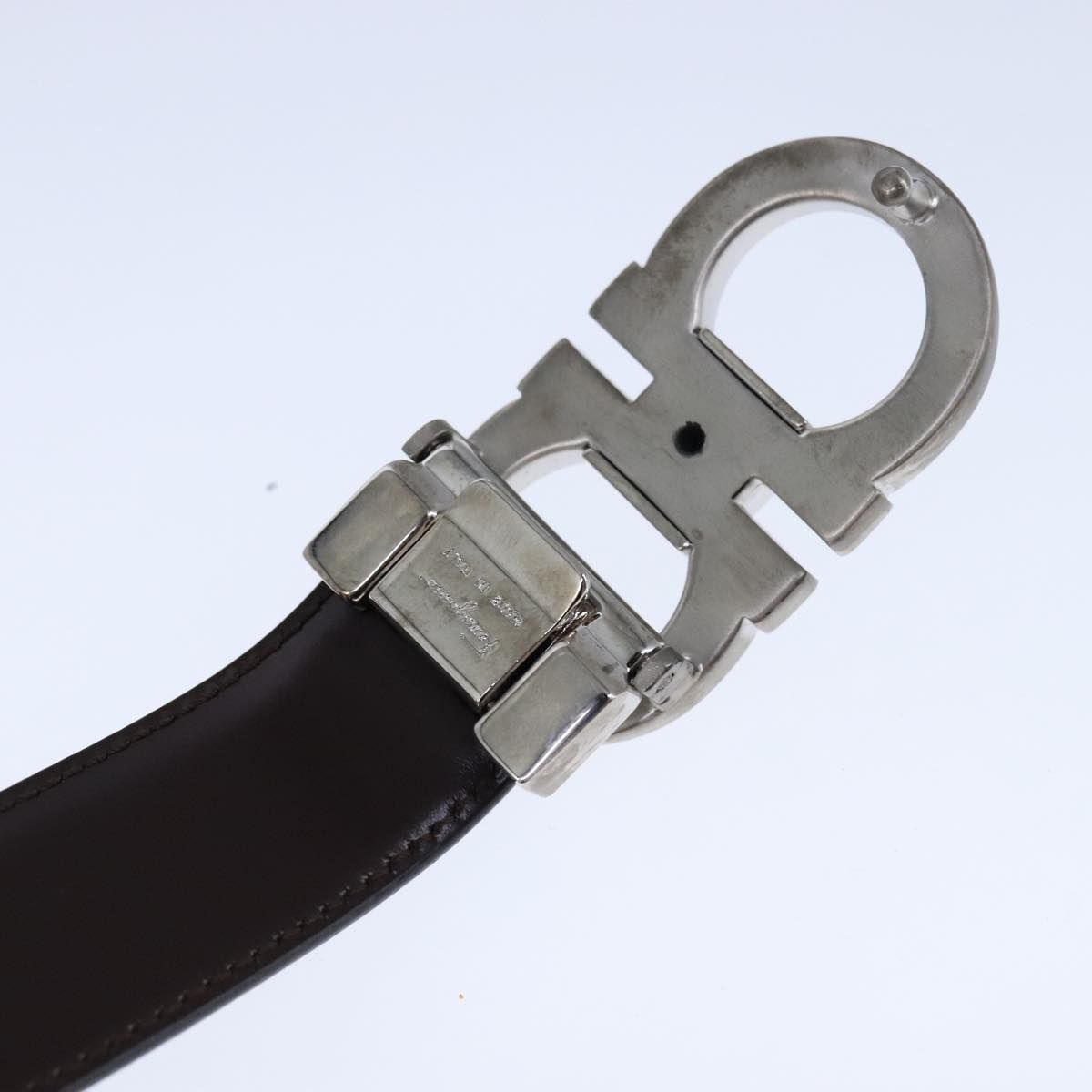 Salvatore Ferragamo Double Gancini Belt Leather 49.6&