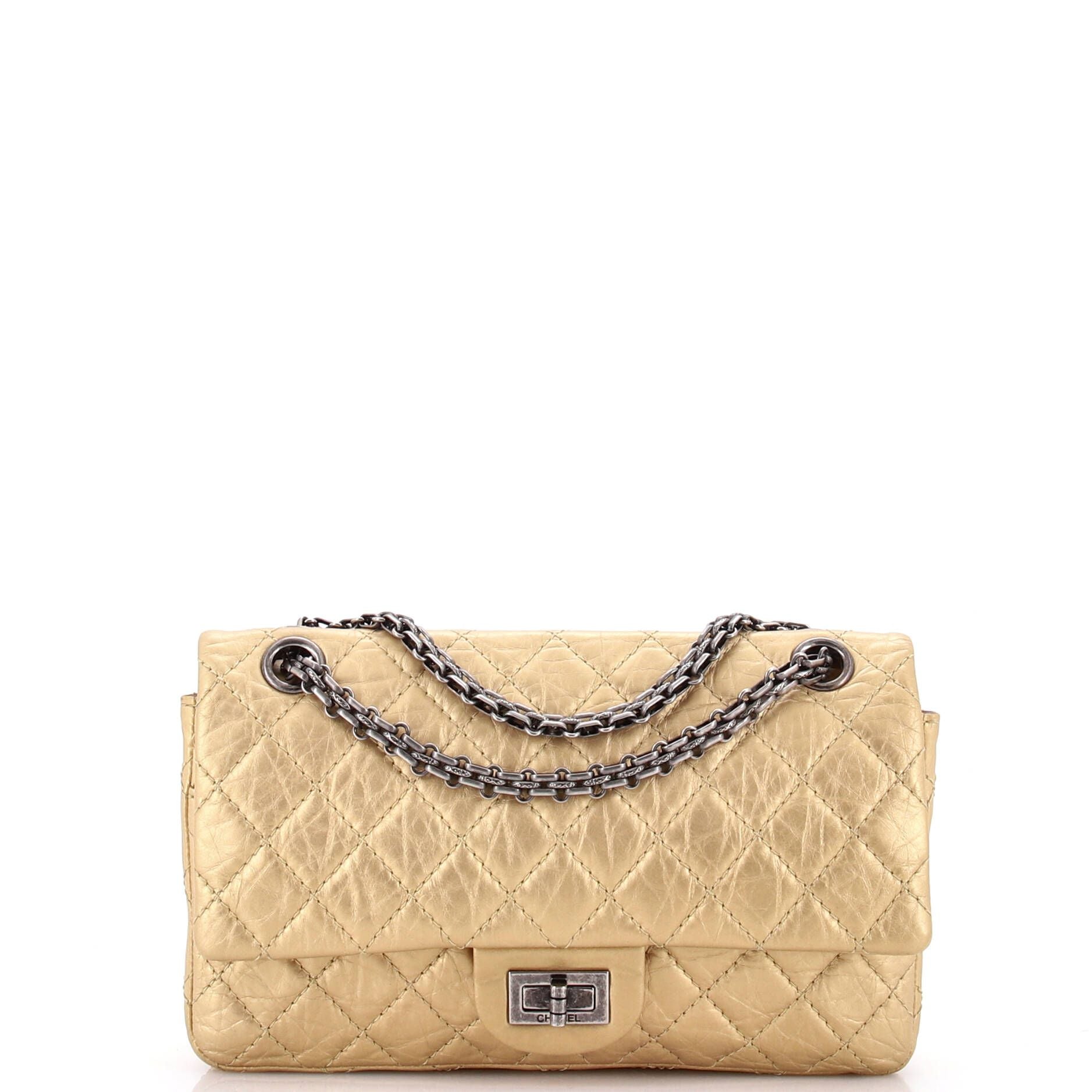 Chanel Reissue 2.55 Flap Bag Quilted Aged Calfskin 225