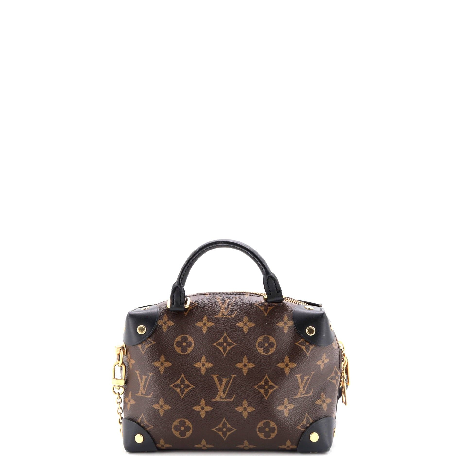 Louis Vuitton Petite Malle Souple Handbag Monogram Canvas