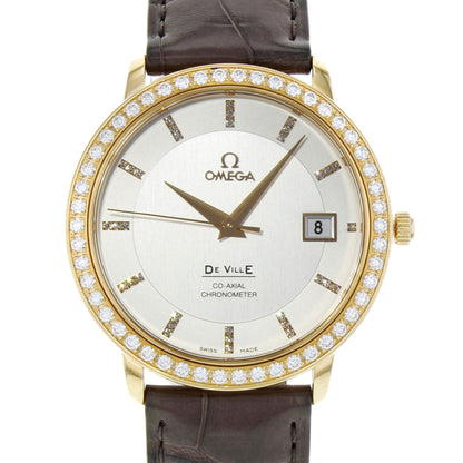 Omega Deville Prestige 18K Rose Gold Automatic Mens Watch 413.58.37.20.52.001