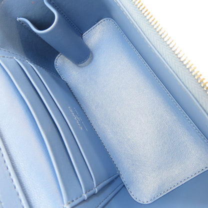 Chanel Sweetheart Small Vanity Case Shoulder Bag Denim Blue