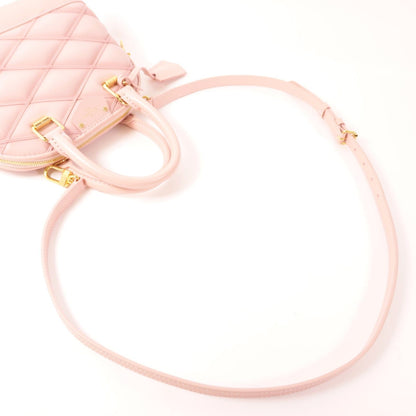 Louis Vuitton Cowhide Leather Alma Bb Hand-turned Shoulder And Back Bag Pink 2way Shoulder Bag M 24453