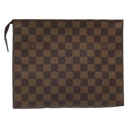 Louis Vuitton Damier Ebene Poche Toilette 26 Pouch N 47543 Lv Auth
