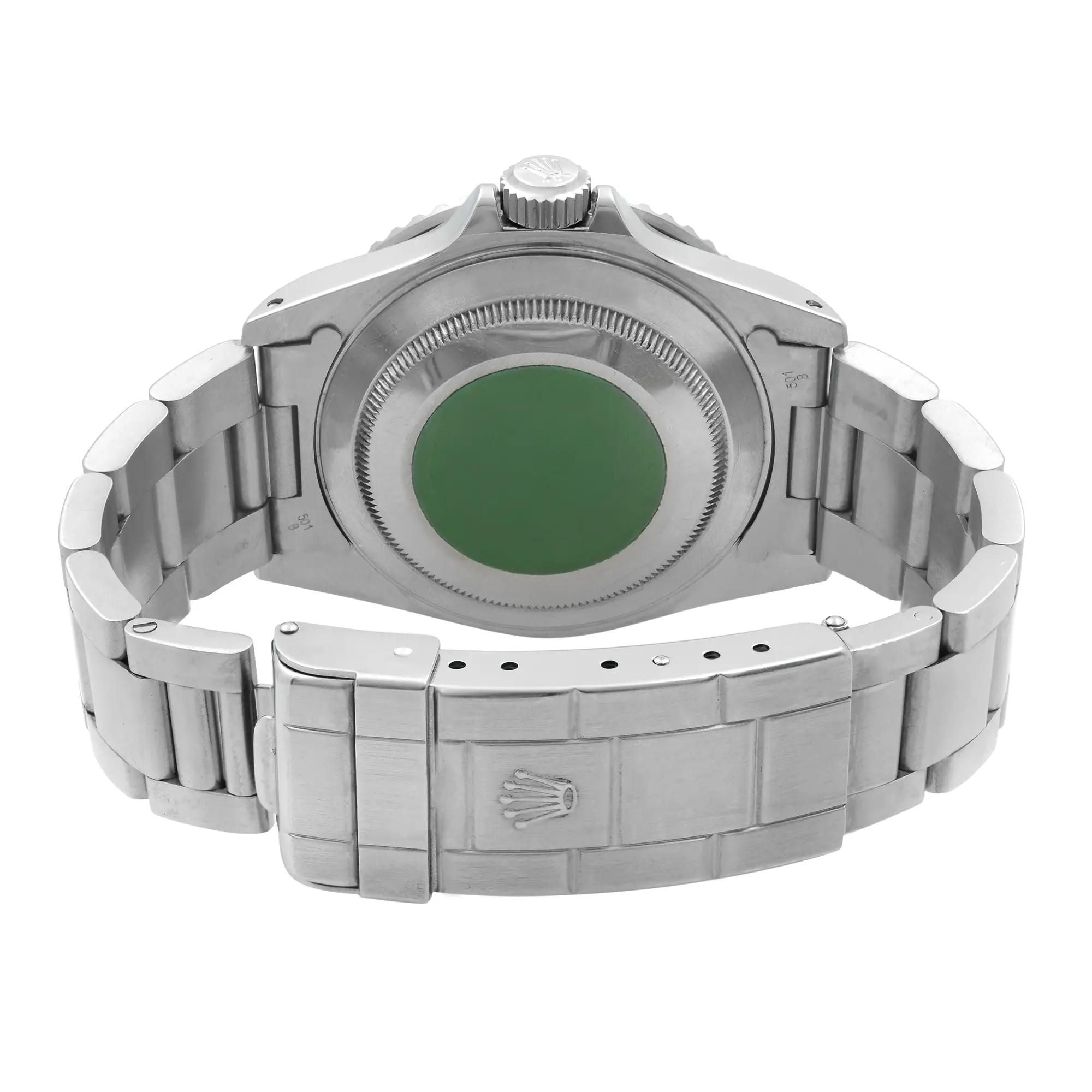 Rolex Submariner Date 40mm Holes Steel None Ceramic Black Dial Mens Watch 16610