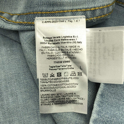 Bottega Veneta T-shirt Short Sleeve T-shirt Blue Cotton 774539v 3n 604946l