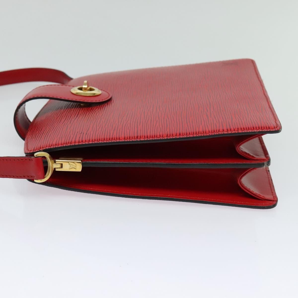 Louis Vuitton Epi Capuchin Shoulder Bag Red M 52347 Lv Auth