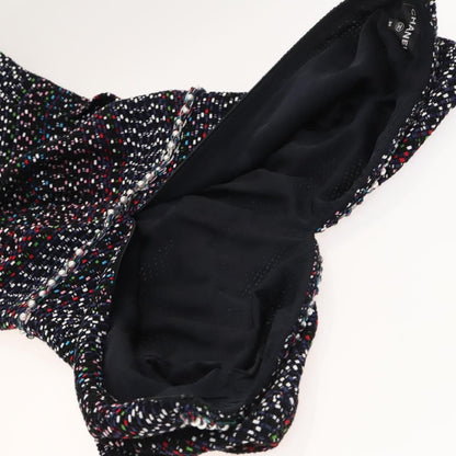 Chanel One Piece Tweed Navy Cc Auth