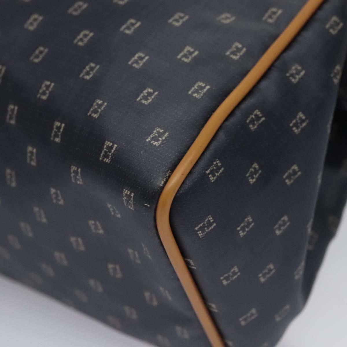 Fendi Hand Bag Pvc Canvas 2way Black Auth