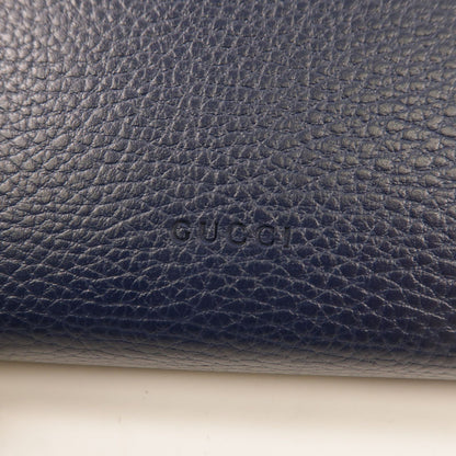 Gucci Dionysus Cowhide Leather Shoulder Bag Black Blue Calfskin (cowhide) 401231
