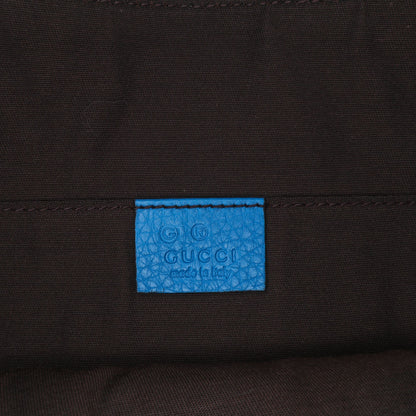 Gucci Calfskin Bamboo Tassel Clutch Blue