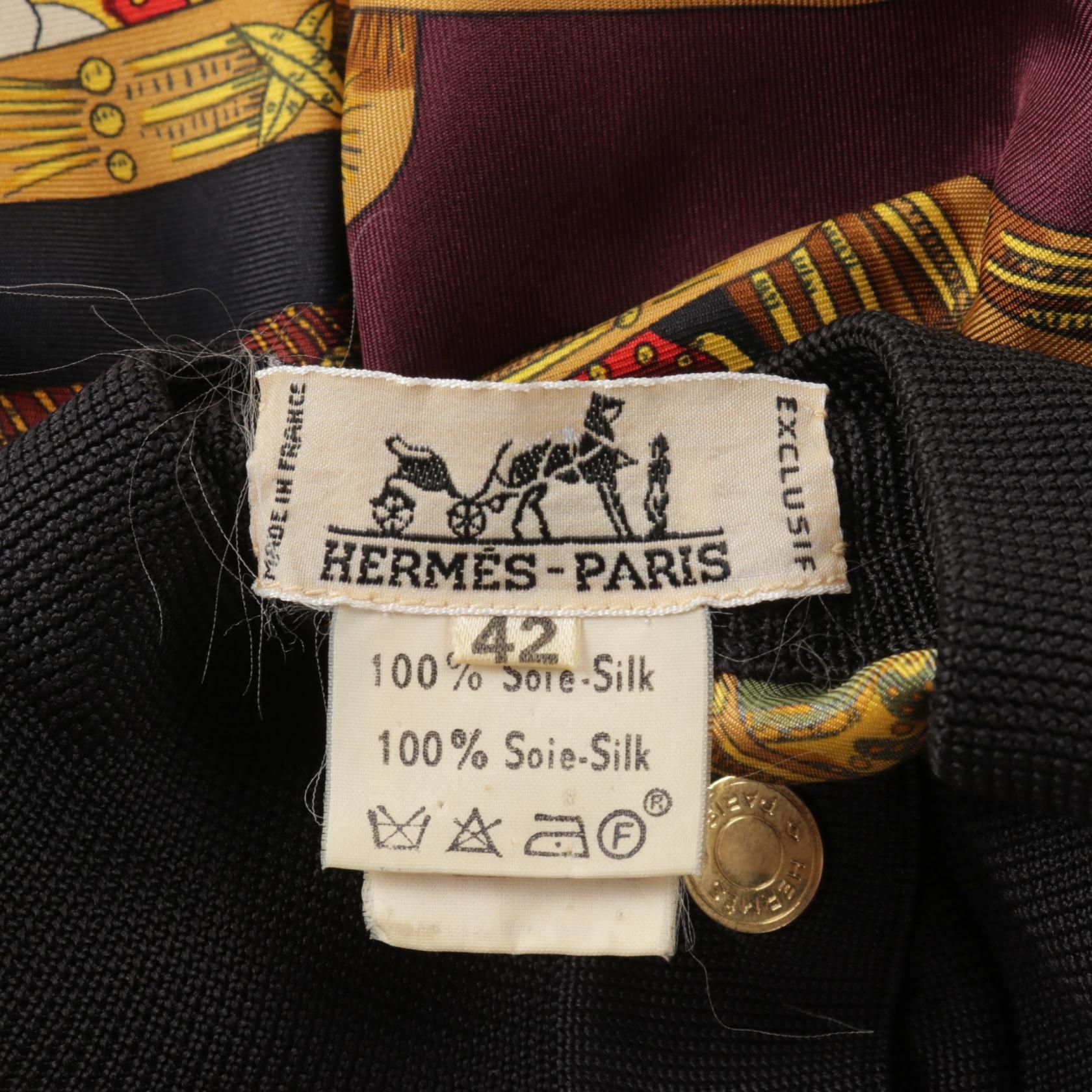 Hermes Tarot Print Blouse Silk 