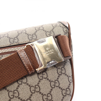 Gucci GG Supreme Monogram Textured Calfskin Retro Interlocking G Belt Bag