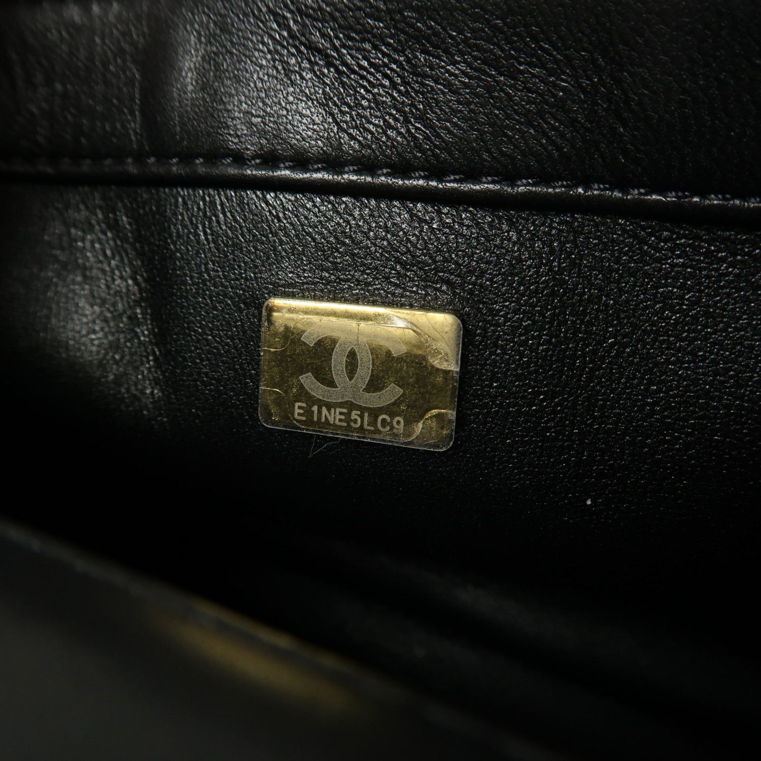 Chanel Black Sheepskin Leather Chain Shoulder Bag With Gold Buckle Black Shoulder Bag Lambskin (