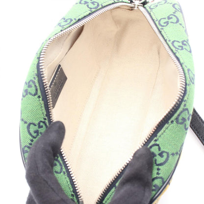 Gucci Gg Marmont Gg Canvas Quilted Shoulder Bag Yellow Navy Multicolor Canvas 447632