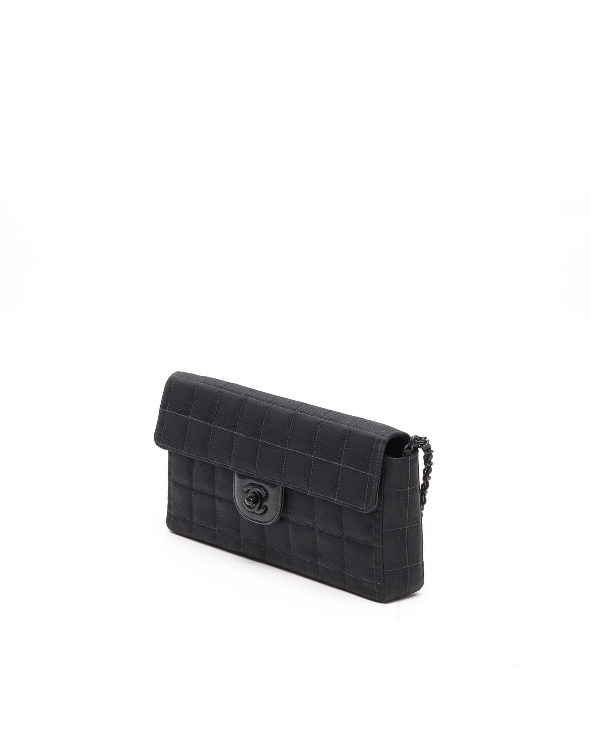 Chanel East West Chocolate Bar Shoulder Bag