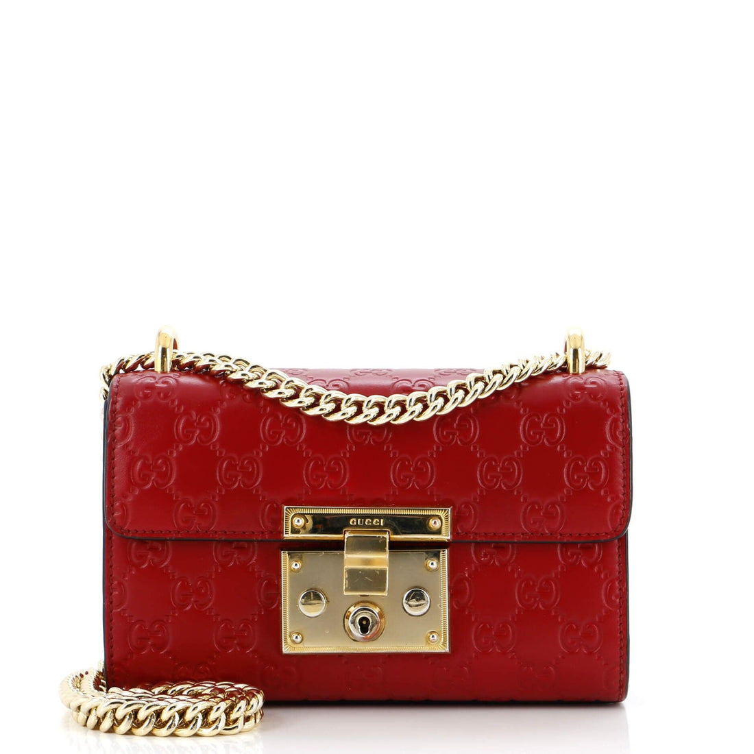 Gucci Padlock Shoulder Bag Guccissima Leather Small