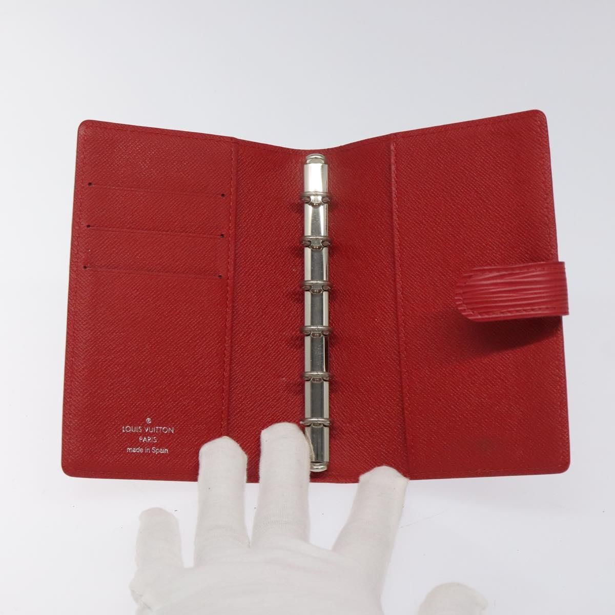 Louis Vuitton Epi Agenda Pm Day Planner Cover Red R 20057 Lv Auth
