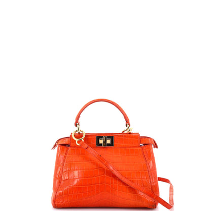 Fendi Peekaboo Bag Crocodile Mini