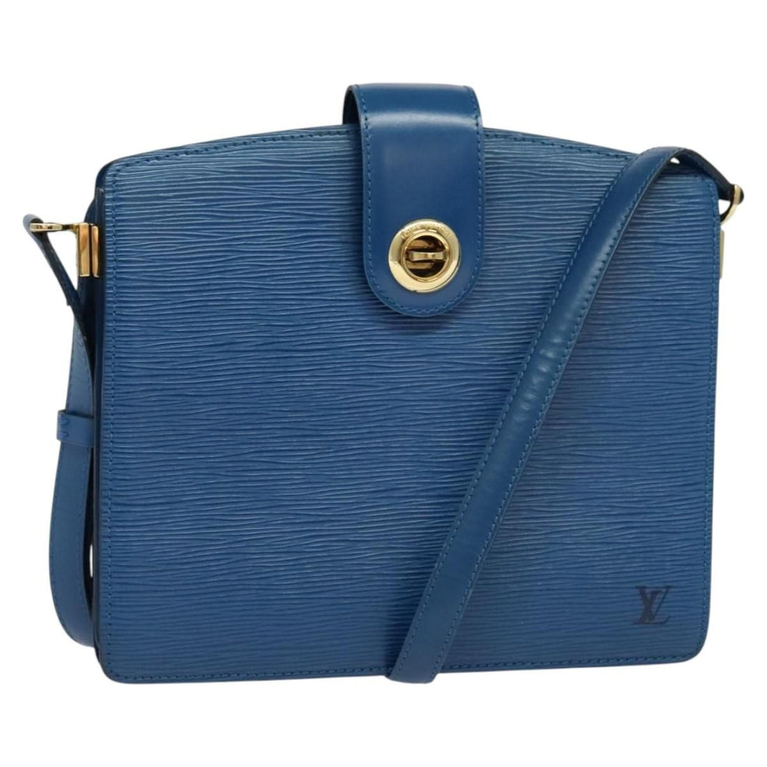 Louis Vuitton Epi Capuchin Shoulder Bag Blue M 52345 Lv Auth