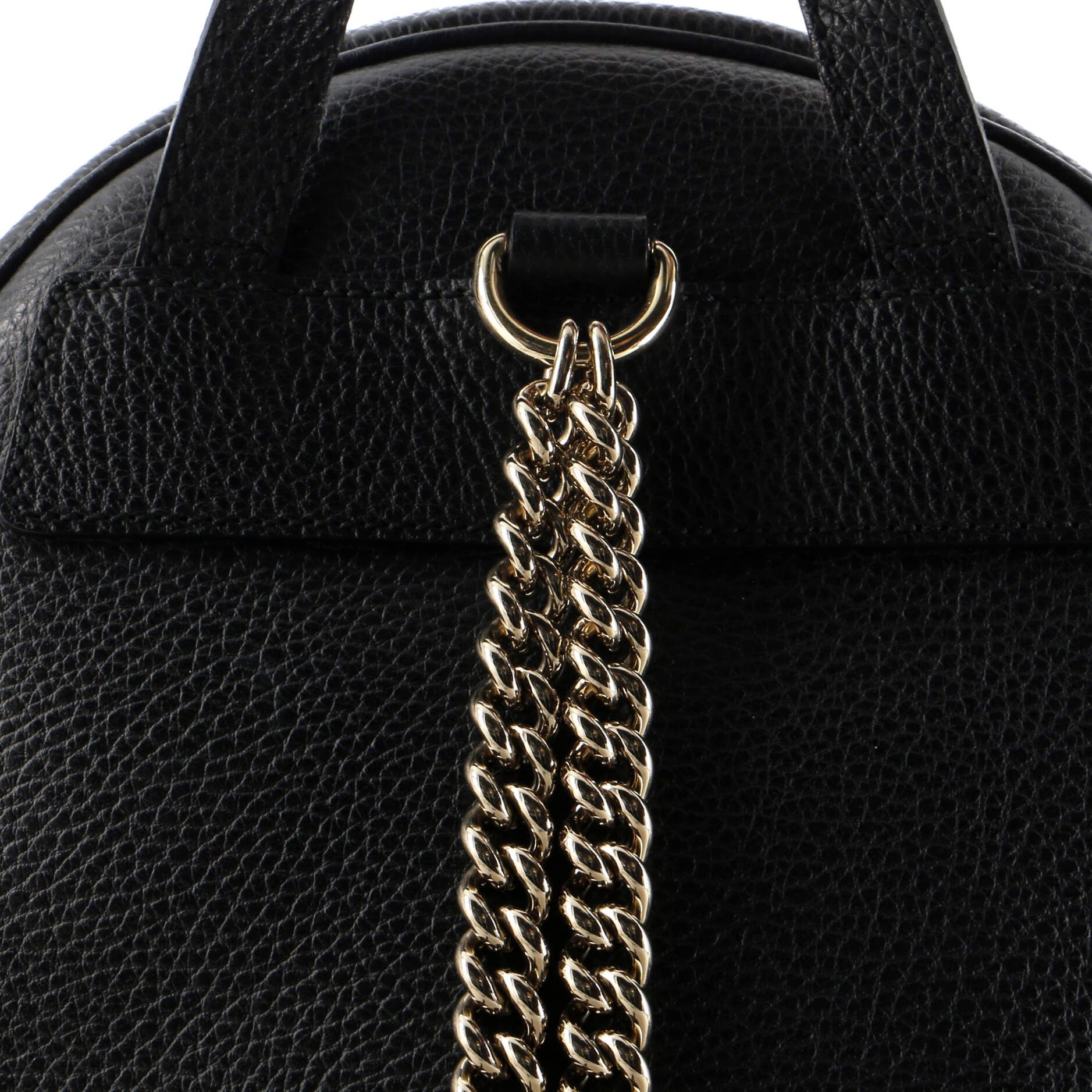 Gucci Soho Chain Backpack Leather