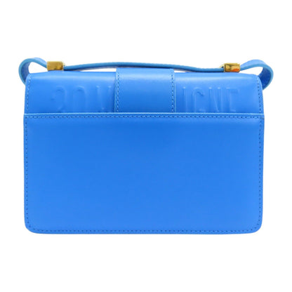 Dior 30 Montaigne Shoulder Bag Calfskin Blue Gold Metal