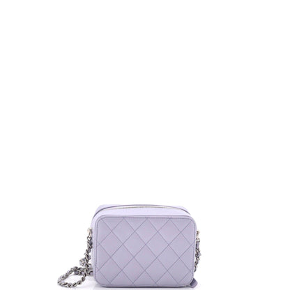 Chanel Square Cc Chain Camera Bag Quilted Caviar Mini