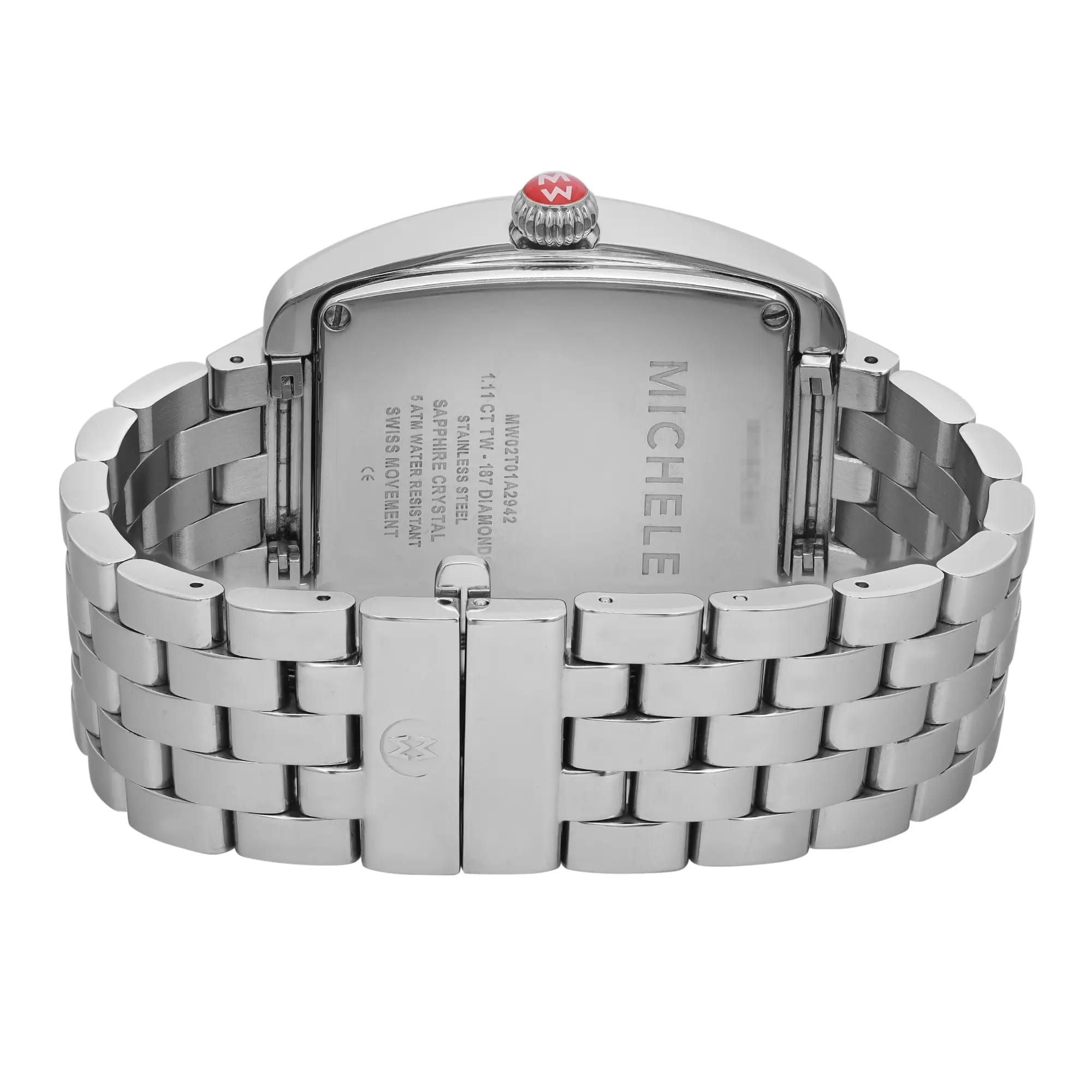 Michele Urban Diamond Silver Dial Quartz Ladies Watch MWW02T000001