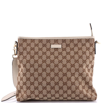 Gucci Flat Messenger Bag Gg Canvas Medium