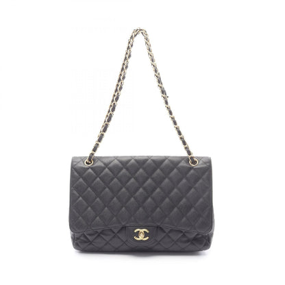 Chanel Black Big Matelasse 34 Shoulder Bag Calfskin (cowhide)