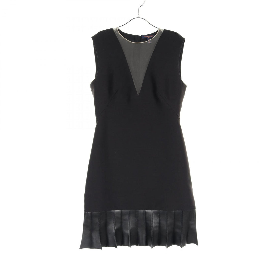 Louis Vuitton Fin Flounce Smikado Dress Black Dress Rw 241wa Sm 4 Fqds 92