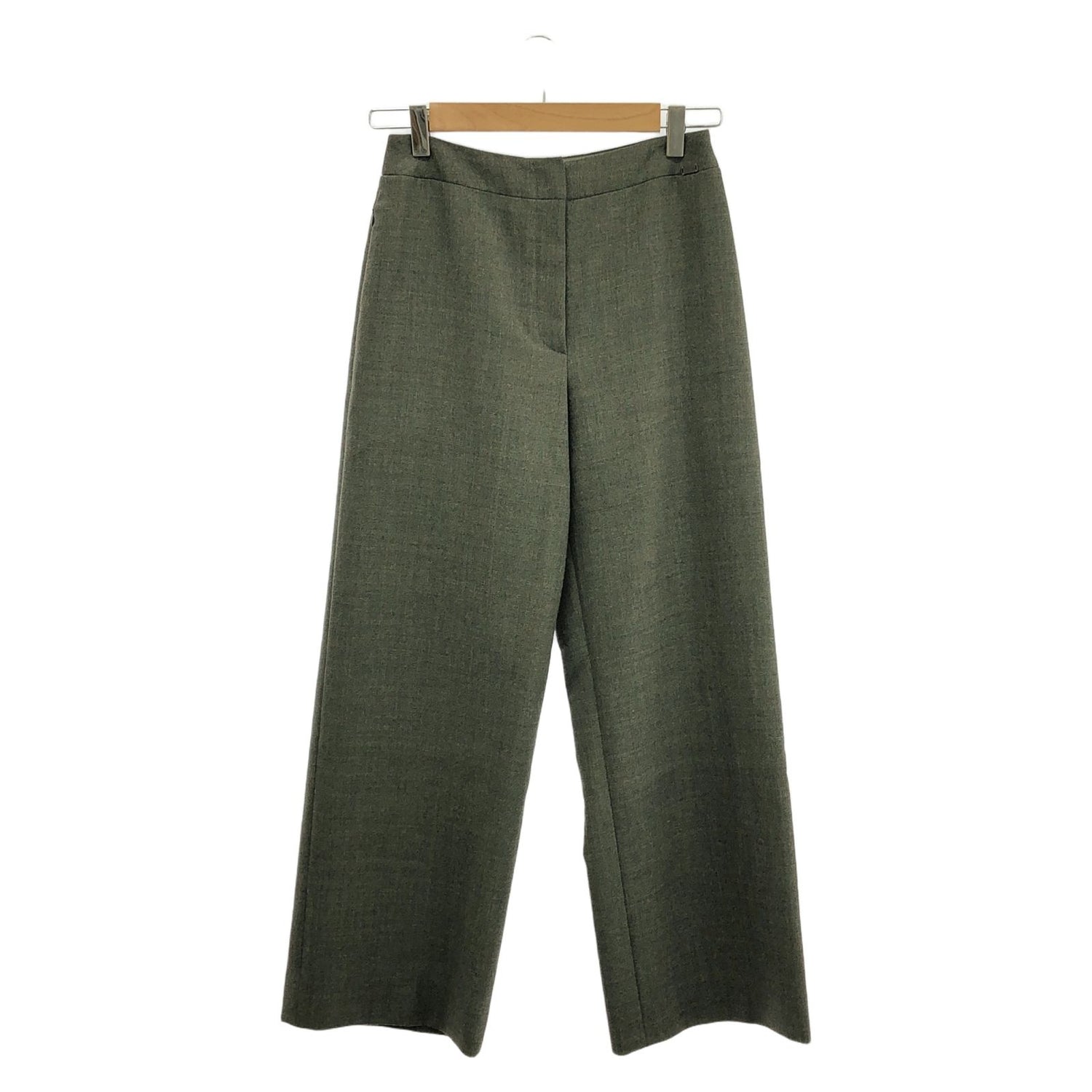 Chanel Green Pants Wool P 13903v 07978