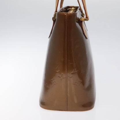 Louis Vuitton Vernis Houston Hand Bag Bronze M 91122 Lv Auth