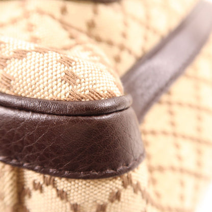 Gucci Canvas/leather Double G Boston Bag Kinsenhajitonbao/hand-turned Bag Palm Color Boston Bag Brown Canvas 2