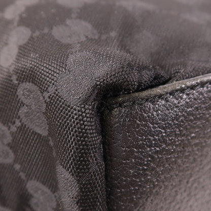 Gucci GG Monogram Web Handle Bucket Tote Black