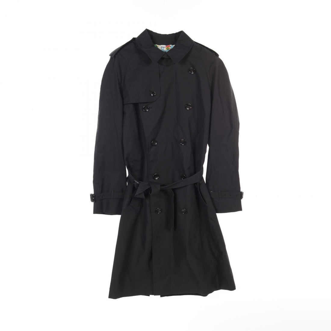 Gucci Trench Coat Black Nylon Cotton 565807