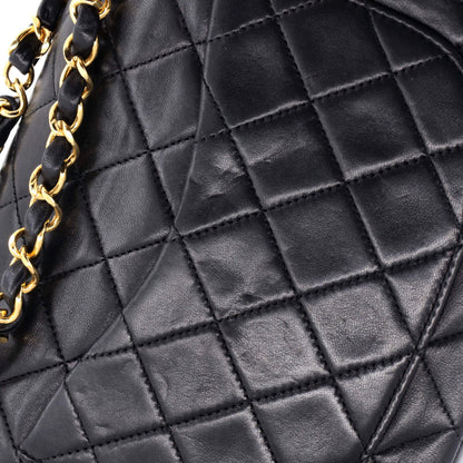 Chanel Vintage Classic Double Flap Bag Quilted Lambskin Medium