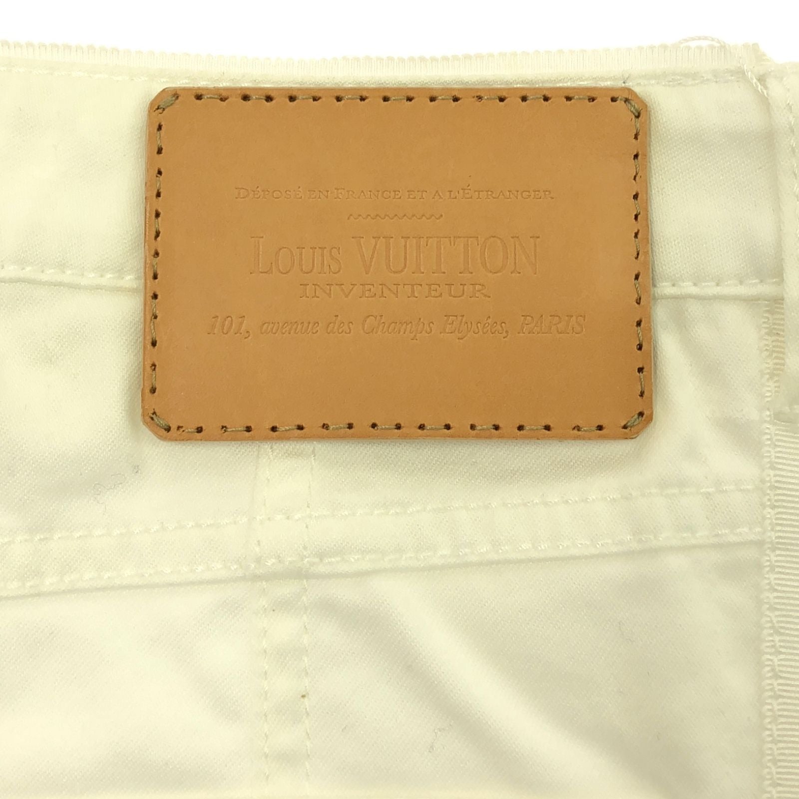 Louis Vuitton White/camel White Pants