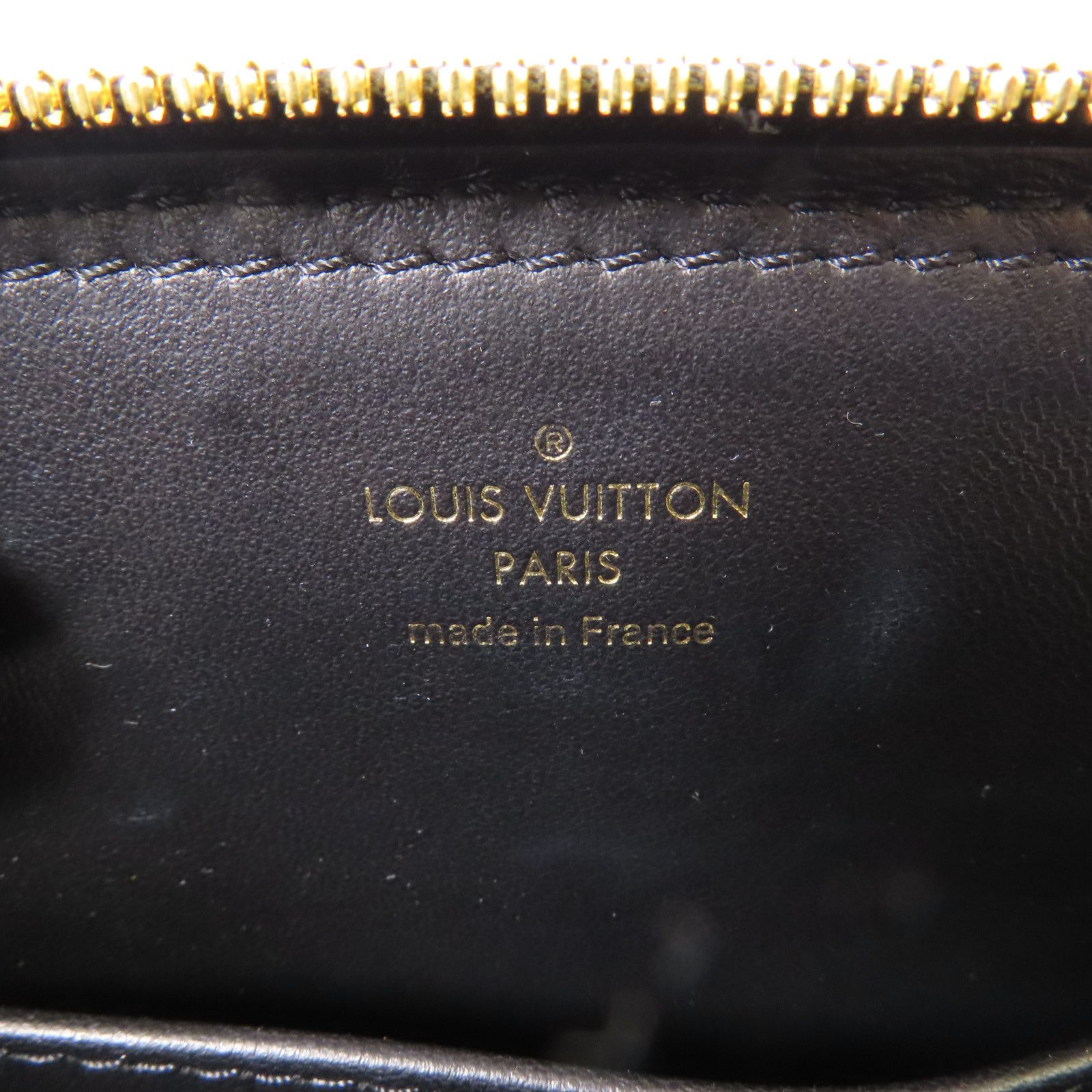 Louis Vuitton Cowhide Leather Alma Bb Handmade Bag Gray Black Handbag M 23576