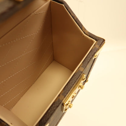Louis Vuitton Monogram Camera Box Gold Hand-handed Shoulder Bag Color Brown 2way Shoulder Bag M 10079