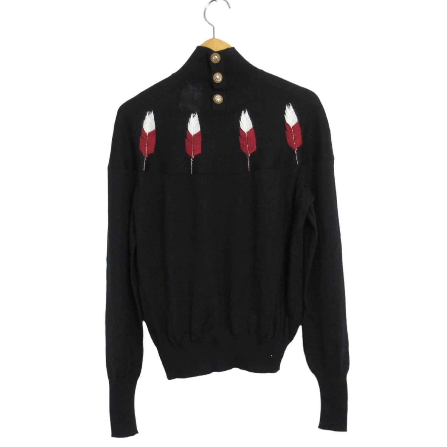 Chanel Knitwear Sweater Black Cashmere Silk 36