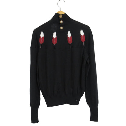 Chanel Knitwear Sweater Black Cashmere Silk 36