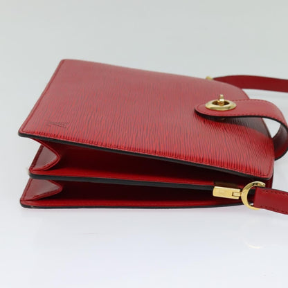 Louis Vuitton Epi Capuchin Shoulder Bag Red M 52347 Lv Auth